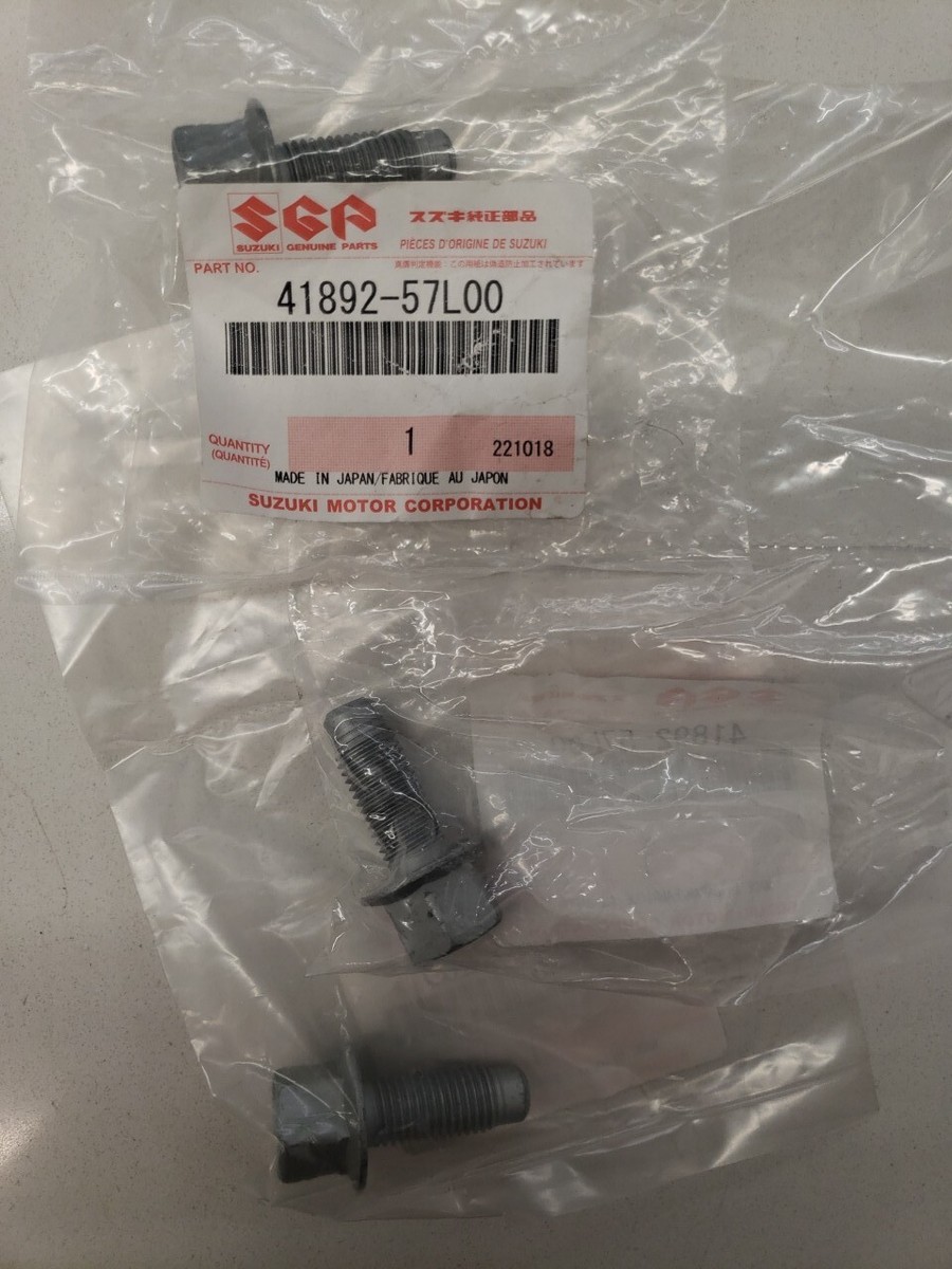 Suzuki Kizashi Rear Shock Bolts – OEM Set Of 5 (3x 41892-57L00 & 2x 46644-57L00)