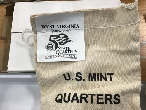 2005-PD West Virginia Statehood Quarters 2 Sealed US Mint Bags of 100 Coins Each - Picture 2 of 4