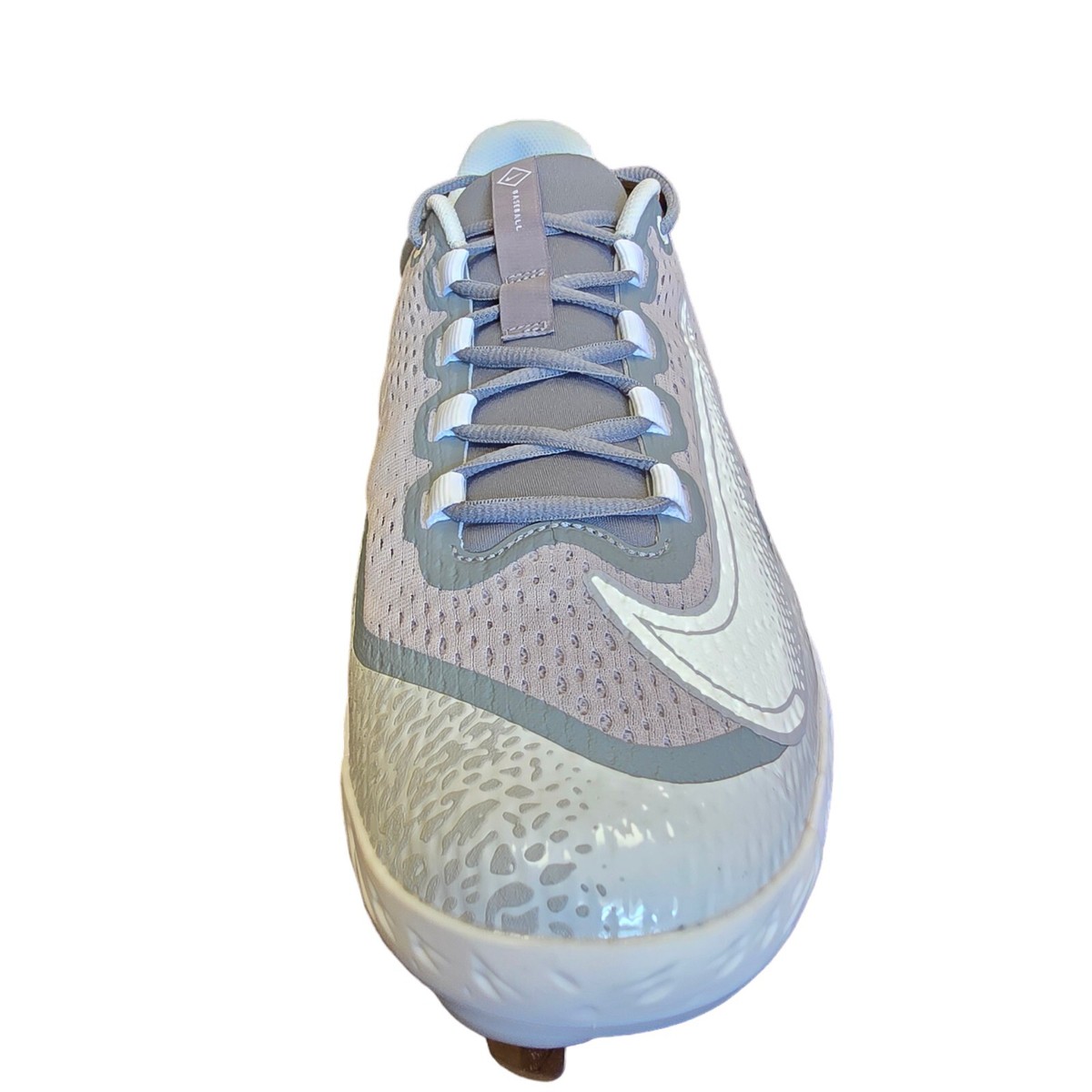 New Nike Alpha Huarache Elite 4 Low SZ 14 White Gray Baseball Cleat FD6255104 Nike Alpha Huarache Elite 4 Low Metal Baseball Cleats Mens  main image 4