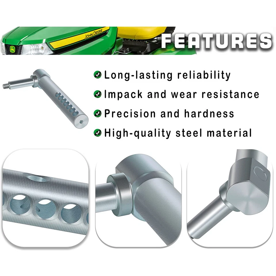 Рычаг колеса указателя деки газонокосилки для John Deere AM131289 диаметр вала 1 дюйм 54C 62C - Изображение 3 из 4