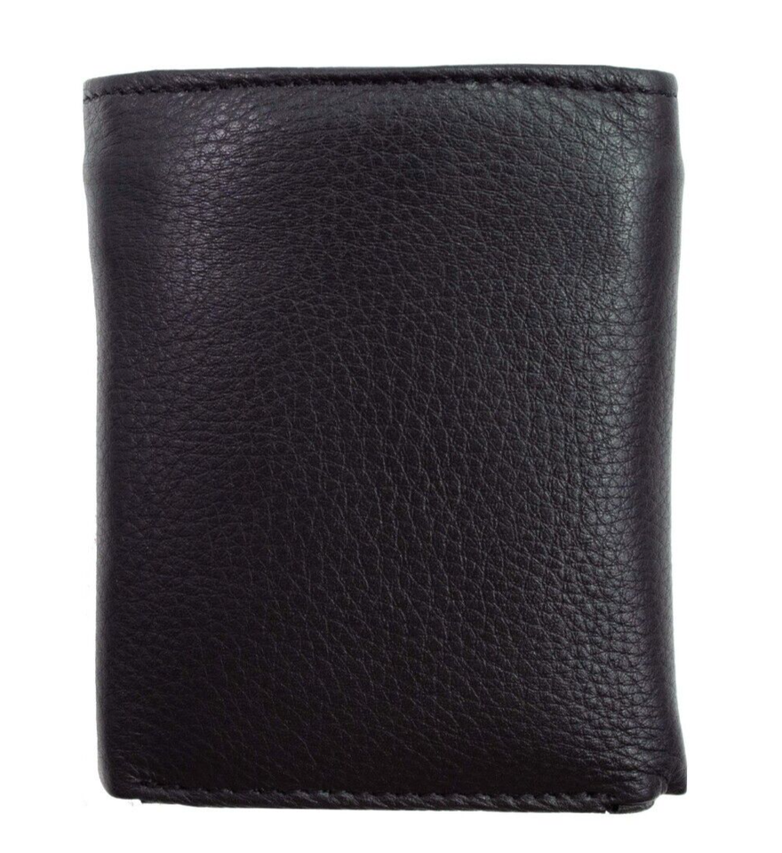 Mens Trifold Wallet RFID Blocking Genuine Leather Trifold Wallet with ...