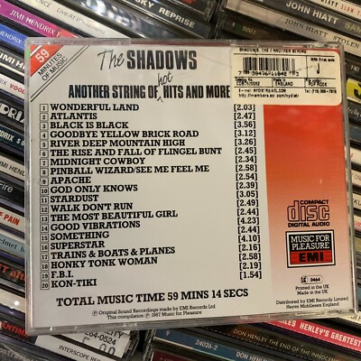 THE SHADOWS // Another String Of Hot Hits (And More!) [CD VG] | eBay 
