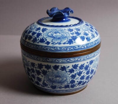 BW Porzellan abgedeckte Schüssel covered bowl from Thailand