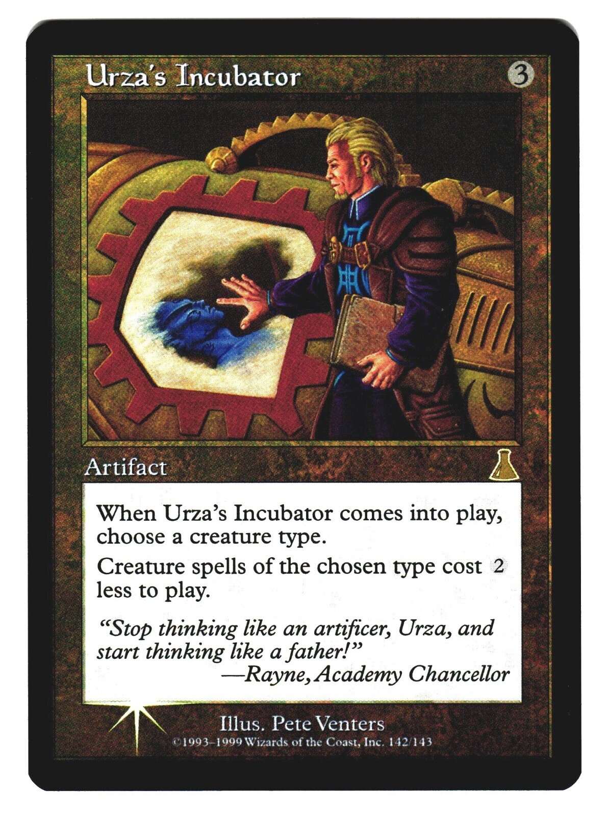 Magic The Gathering MTG Urza's Destiny UDS 1999 #142 Urza's Incubator NM FOIL x1