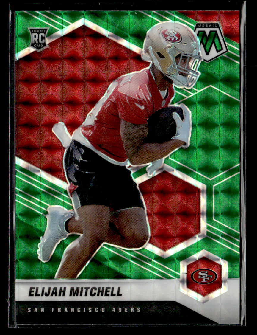 Eli Mitchell 2021 Panini Mosaic #376 Prizm Green San Francisco 49ers