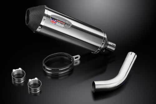 Honda VFR800 Interceptor 98-01 Slip On 13.5" XOval Stainless Exhaust Muffler Kit - Picture 5 of 5