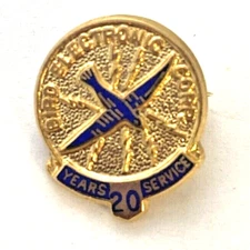 Vintage Bird Electronic Corp 20 Yr Service Emblem (B1)