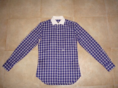 Dsquared² Runway METAL LOGO Checked Shirt 50 IT M-L FW/09-10 71DL254  436, RARE