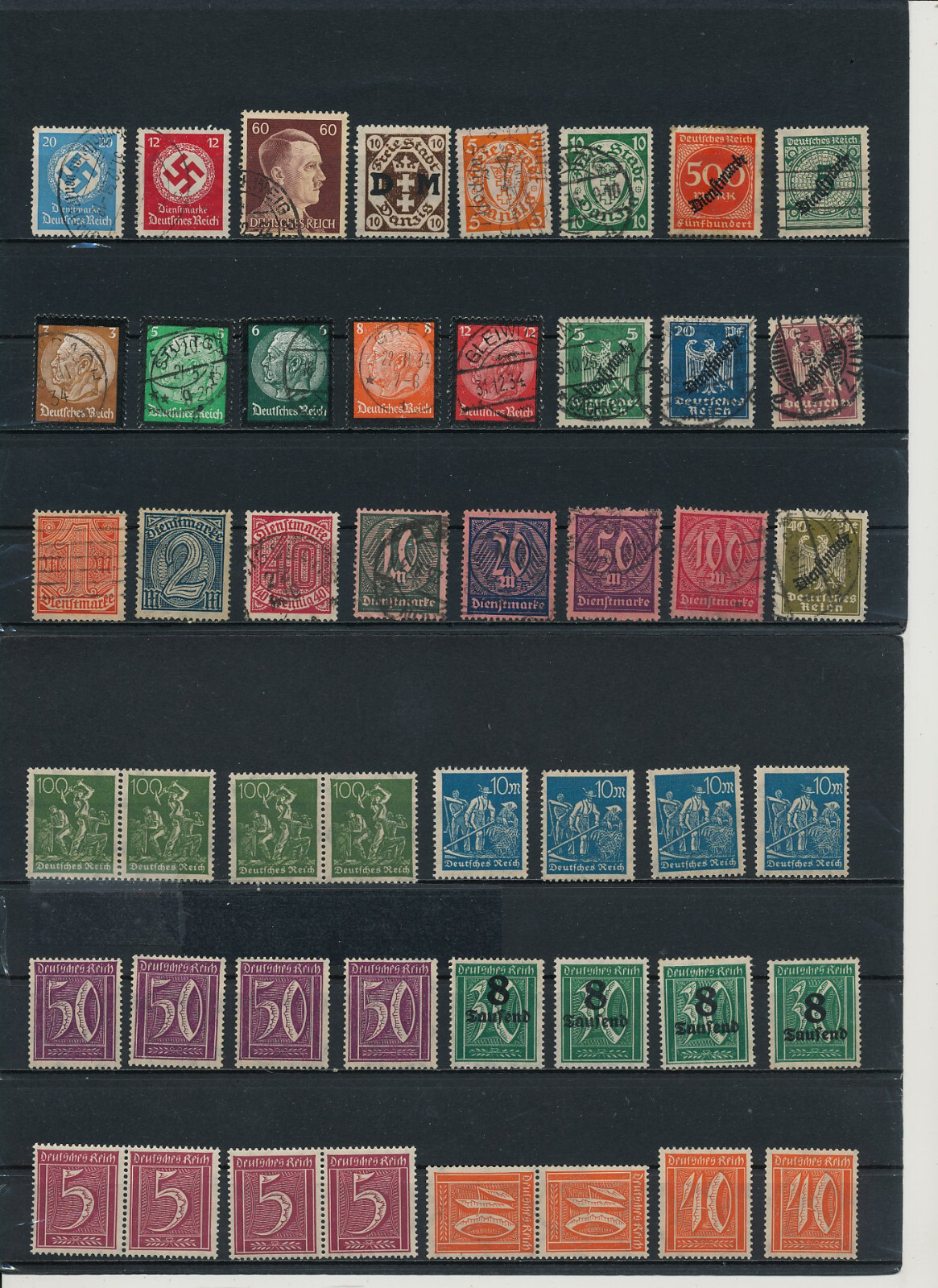 Germany, Deutsches Reich, Nazi, liquidation collection, stamps, Lot