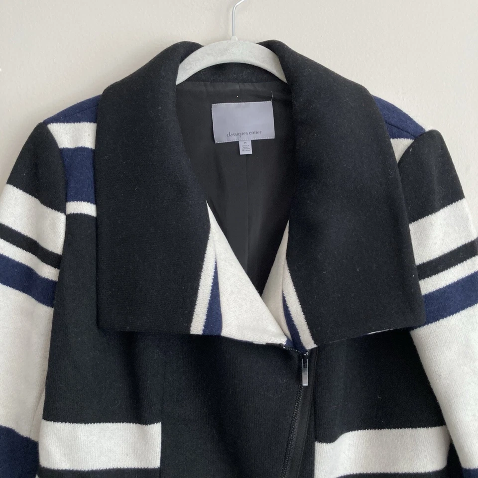 Chaqueta Blazer Classiques Entier Mujer Mezcla Lana Cuello Cremallera Talla Mediana Foto 2 de 4