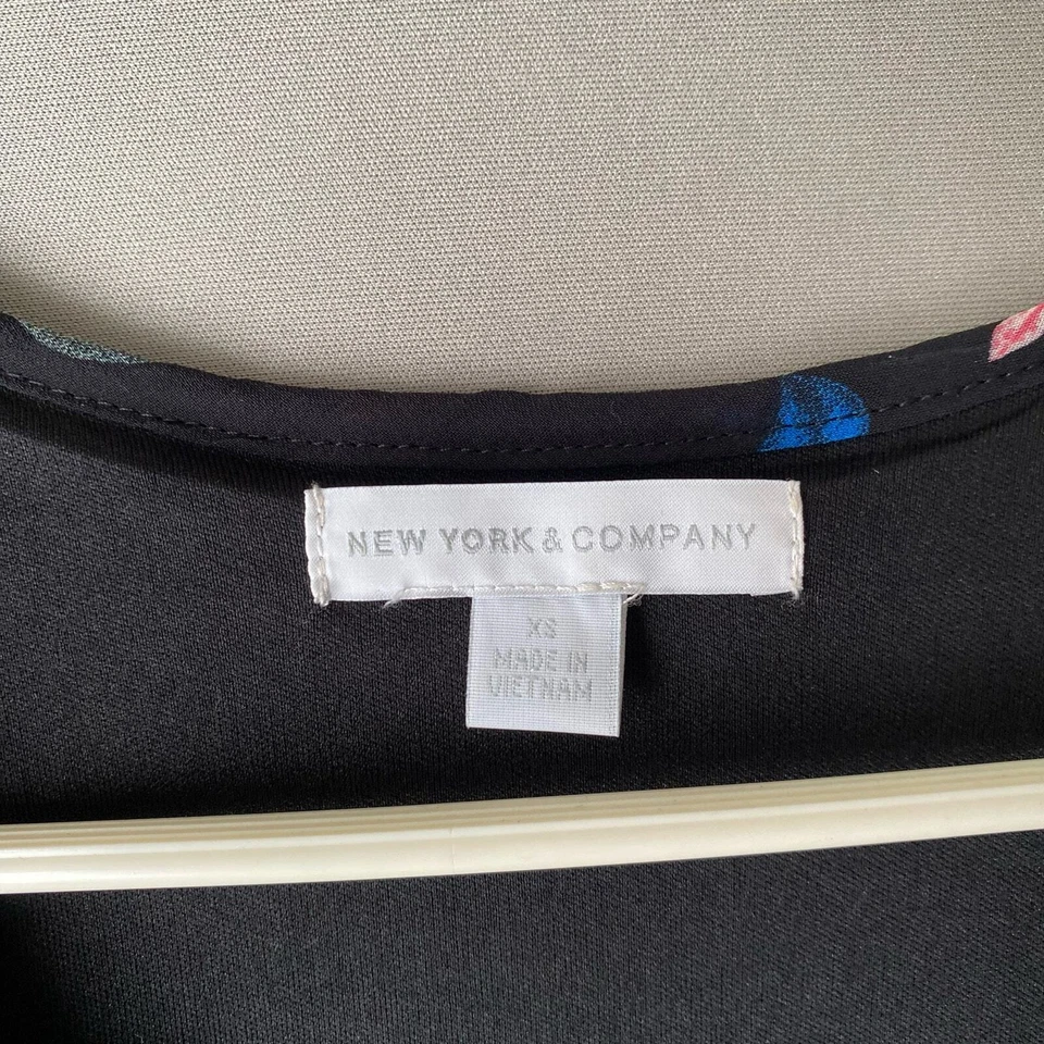 NY&Co sz XS floral cottage maxi summer spring vacation dress with belt - Image 4 of 4