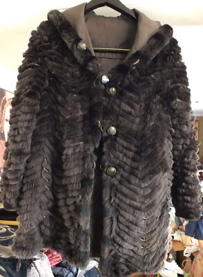 blue duck reversible fur coat