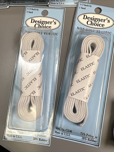 Lote de 11 elásticos trenzados - negro, blanco, elección del diseñador de EE. UU. .25, 0,5, 1 pulgada - Imagen 7 de 11