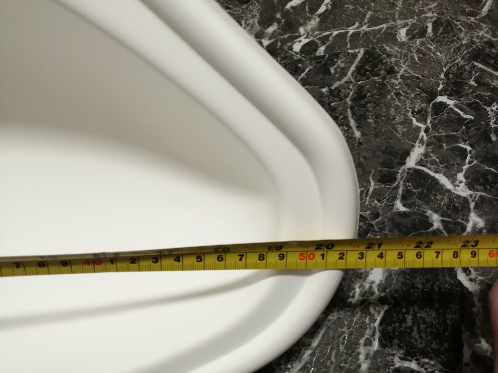 M0041 WHITE Motorhome Campervan Caravan Corner Vanity Sink Toilet