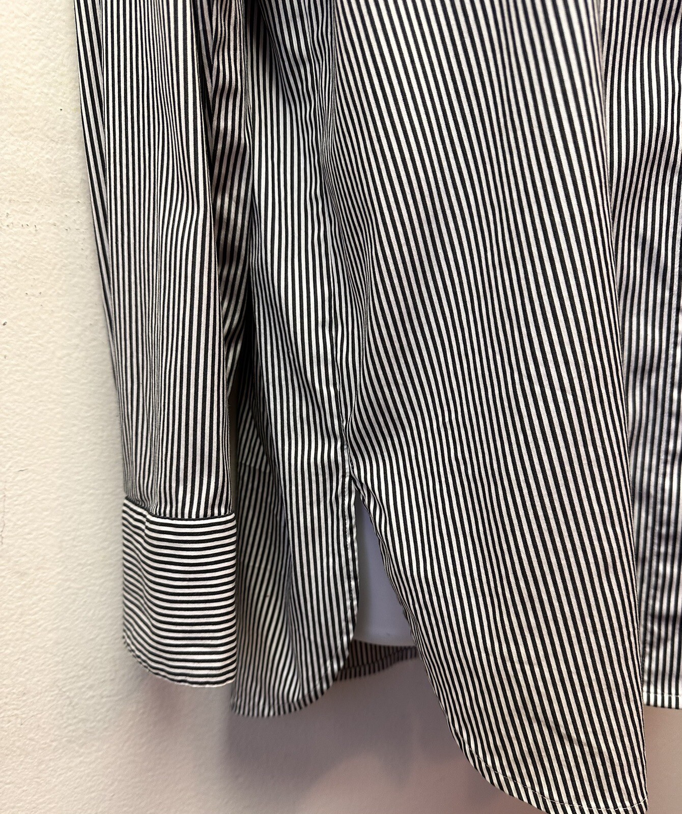 Halogen Blue Striped Button Down Blouse Top Women… - image 4