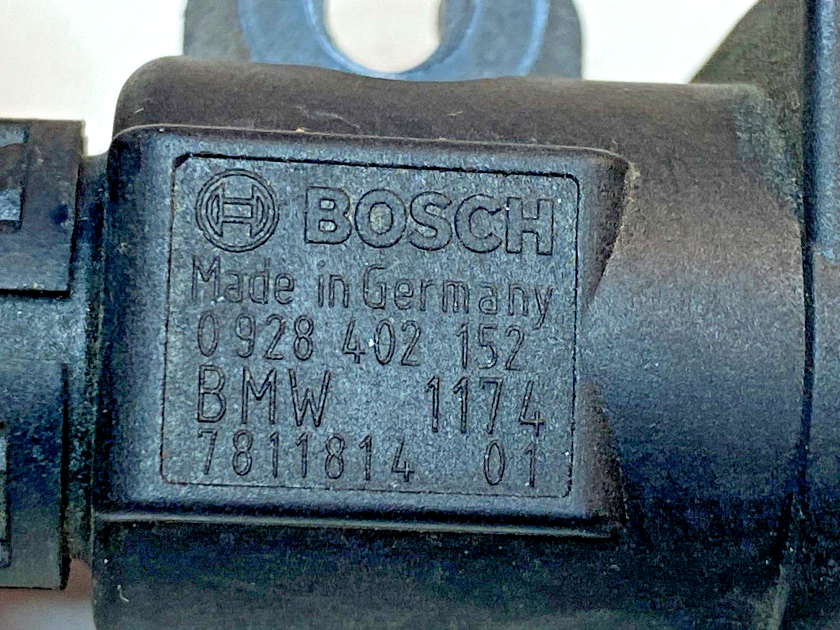 BMW Bosch Pressure Converter Turbocharger Valve Druckwandler