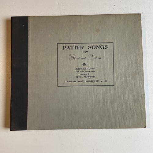 10" 78 RPM Set (3) Nelson EddyPatter Songs from Gilbert and Sullivan/M440 eBay