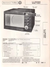 US Television - Model T-10823 - TV - Original Service Manual - 1950