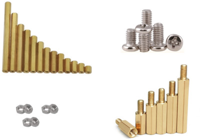 5/100pcs Brass Copper M2 M3 Hex Column Standoff Support Spacer Pillar PCB Board
