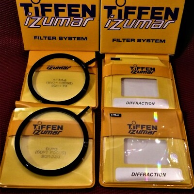LOT  of Tiffen Izumar Filter System.  Special Effects Four (4) Filters. NEW !
