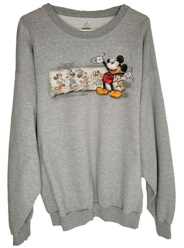 Disneyland Womens Size XL Gray Mickey 
