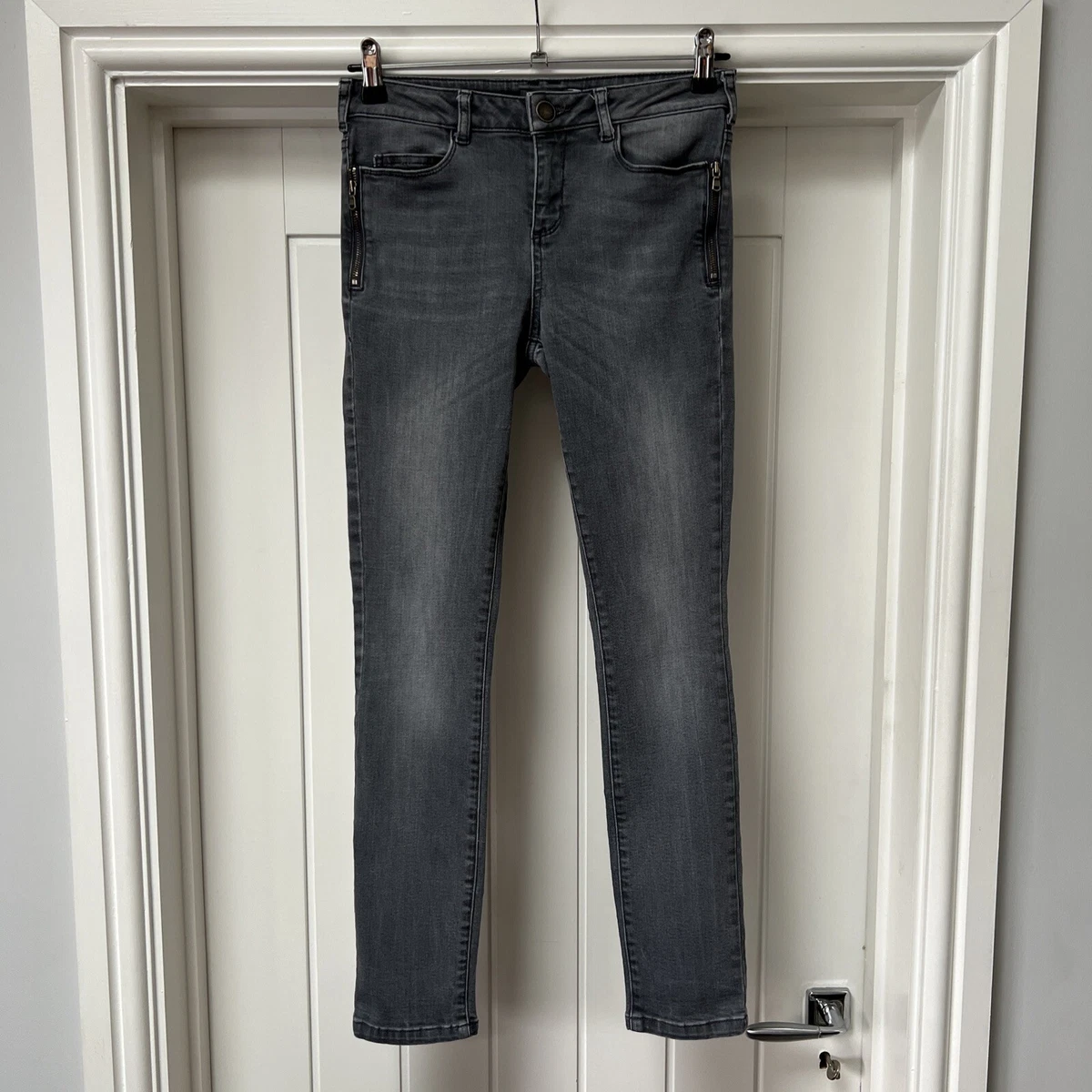 Grey velvet hotsell jeans womens