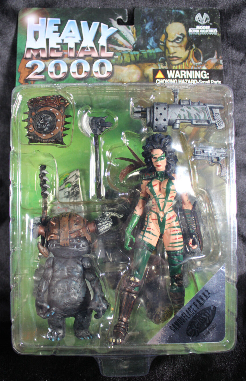 Heavy Metal 2000 FAKK 2 Figure Variant Camoflage Julie Strain