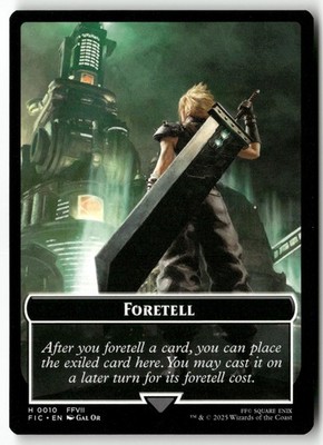 Foretell // Treasure Double-Sided Token 10 // 23 MTG Commander: FINAL FANTASY