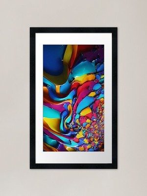 Tolle Farbpalette Gerahmte Kunst Pr Gerahmtes Wandbild Poster Leinwanddruck Bild