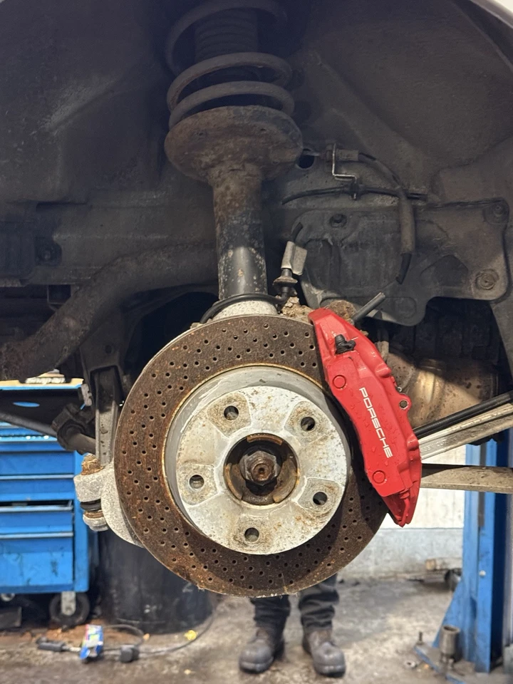 PORSCHE CAYMAN S 987 987.1 3.4 PAR DE PINZAS DE FRENO TRASERAS BREMBO SOLAMENTE Foto 2 de 4