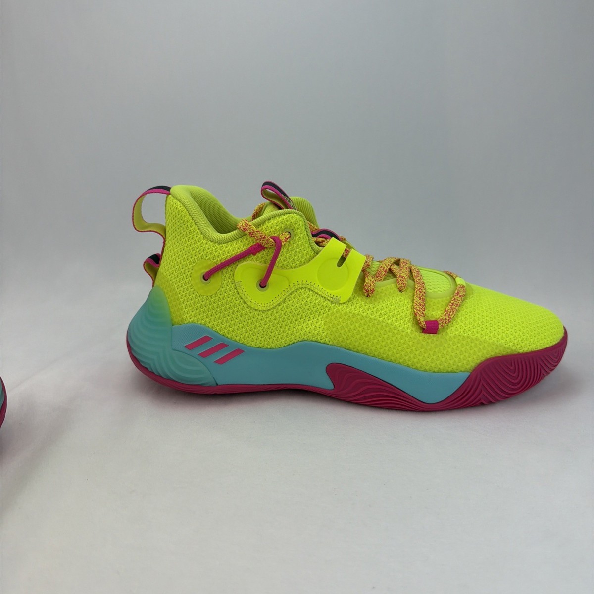 Adidas Men\'s Harden Stepback 3 Basketball Shoes GY8634 Solar Yellow Pink Sz‎ 13 adidas Harden Stepback 3 Yellow Pink Basketball Shoes GY8634  main image 4