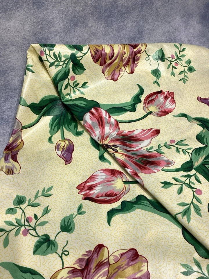 3 Yds TITLEY MARR Fabric Cotton Chintz "Tulip" Floral NEW GORGEOUS England - Image 4 of 4