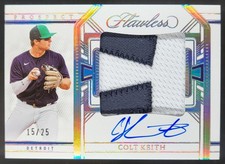 2024 Panini Flawless Colt Keith Prospect Patch Auto /25 Tigers BH5