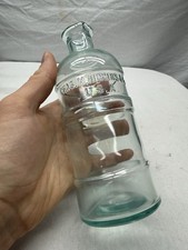 Antique "CHAS. M. HIGGINS & CO" Clear Glass Ink Bottle - 16 OZ