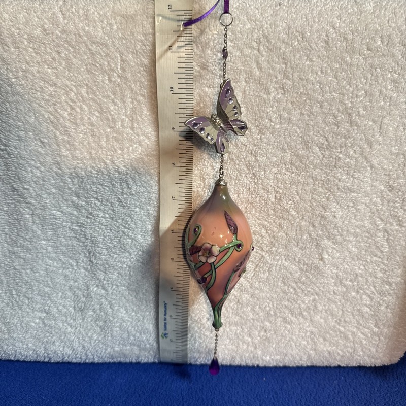 Bradford Ornament Treasured Wings Heirloom Porcelain Ornament Butterfly Accent