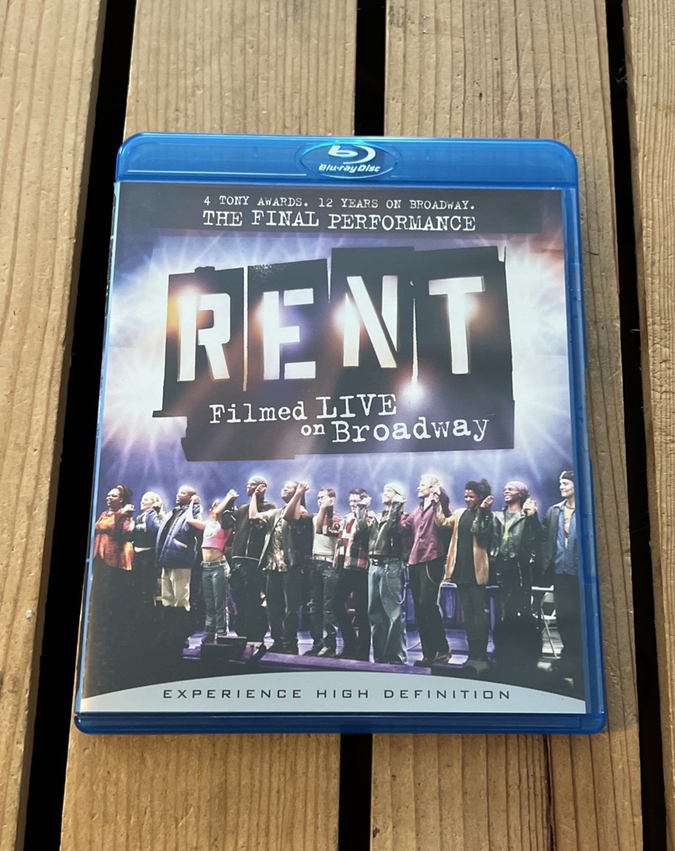 RENT: Filmed Live On Broadway (Blu-ray Disc, 2009) for sale