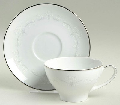 Noritake Whitebrook Cup & Saucer 473522