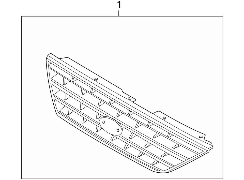 2002 2003 2004 Kia Spectra Front Center Grille OEM (0K2NA50710) Foto 4 de 4