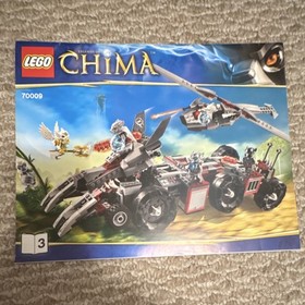 LEGO Legends of Chima Wakz' Pack Tracker 70009 Illustrated Manual Booklet