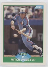 1989 Score Mitch Webster #71 00e8