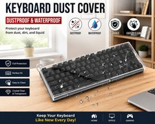 Acrylic Clear Keyboard Dust Cover Protector for Mechanical Keyboard Waterproof A
