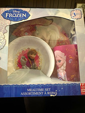 Zak Designs Disney Frozen 3-Piece Kids Mealtime Dinnerware Set