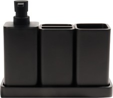 Bathroom Accessories Set, 4 Pcs Bathroom Accessory Set, Soap Dispenser, Toothbru