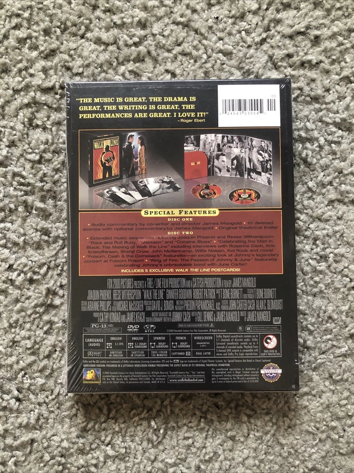 Walk the Line (DVD, 2006, 2-Disc Set, Collectors Edition Widescreen) Brand New  - Image 3 of 4