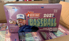 MLB Topps 2021 Heritage Minor League Trading Card HOBBY Box 2 AUTOS [18 Packs]