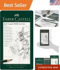 Faber Castell 9000 Graphite Pencil Set of 12 8B - 2H - Perfect for Artists