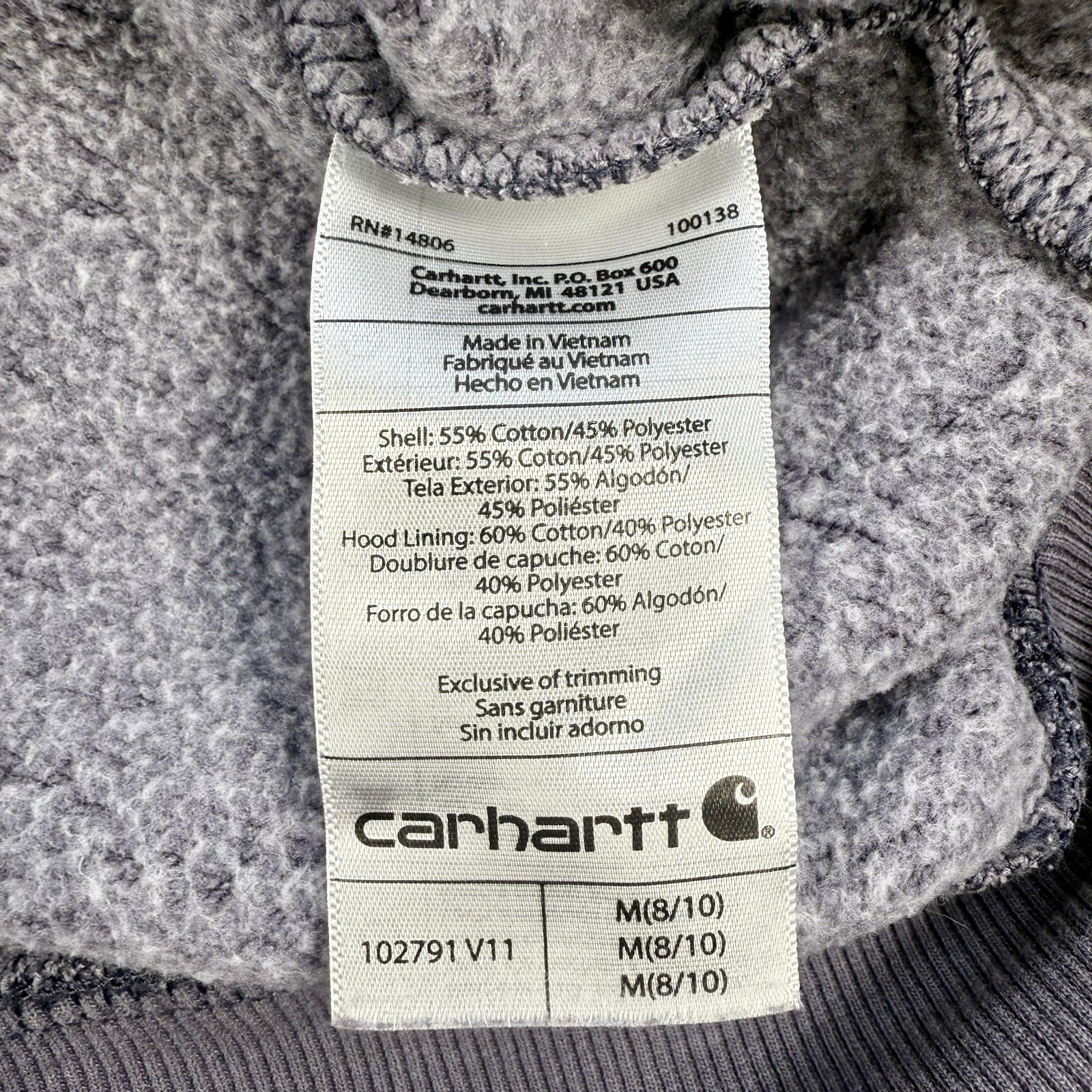 Carhartt Iconic Clarksburg Relaxed Fit Midweight Logo Sleeve Graphic Hoodie W thumbnail 15