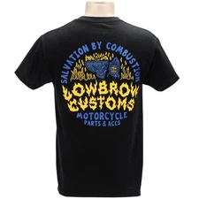 Lowbrow Customs Salvation By Combution T-Shirt - Black