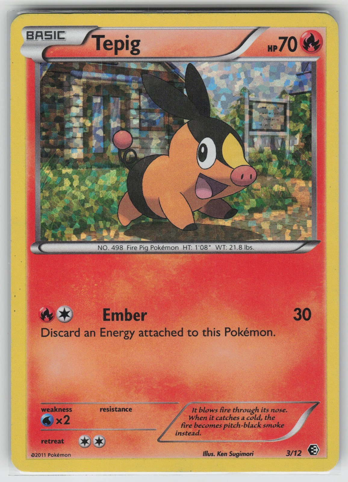 Tepig - 3/12 Promo McDonald's Promos 2011 003/012 HP