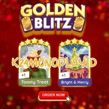 Monopoly _ Go Golden Blitz | TOASTY TREAT- BRIGHT & MERRY| CHEAP | AVAILABLE